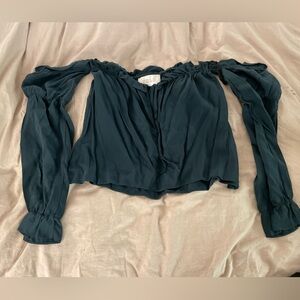 Silk off the shoulder top- stone cold fox